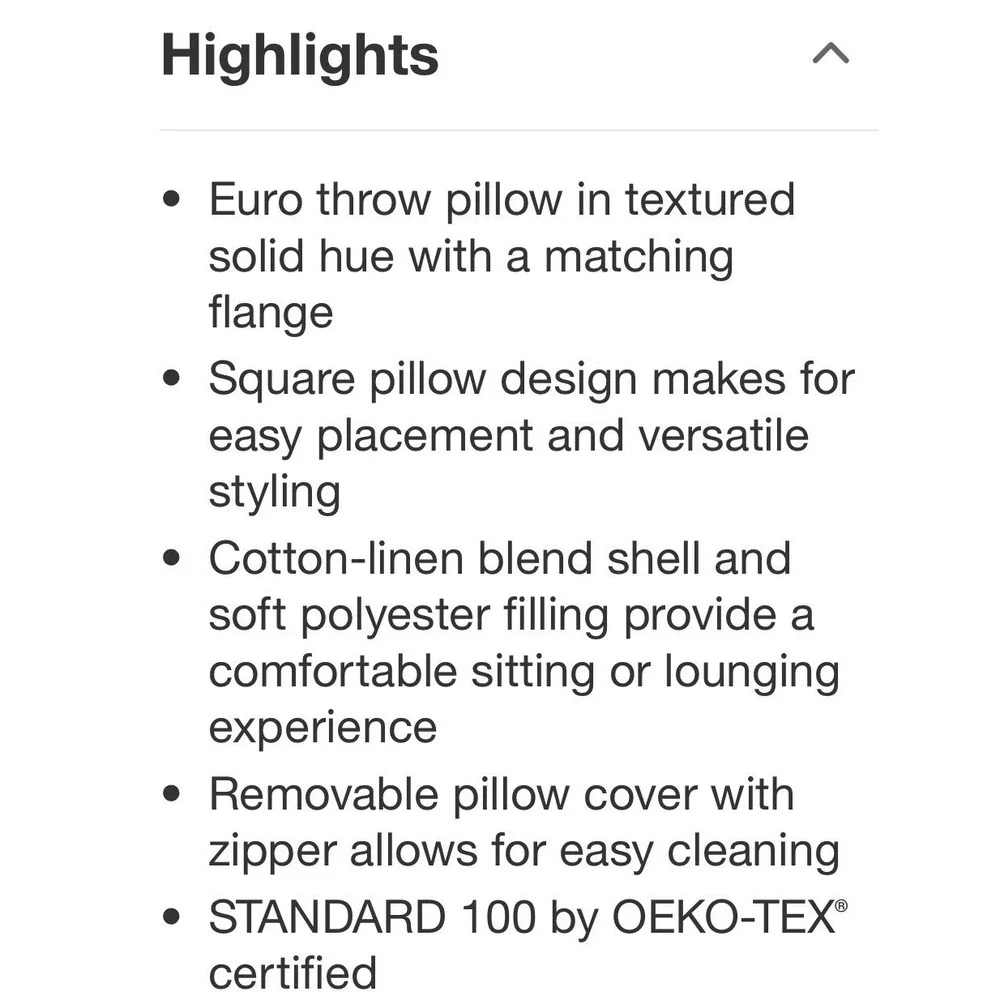 Euro Cotton Linen Blend Chambray Decorative Throw Pillow Terracotta - Threshold